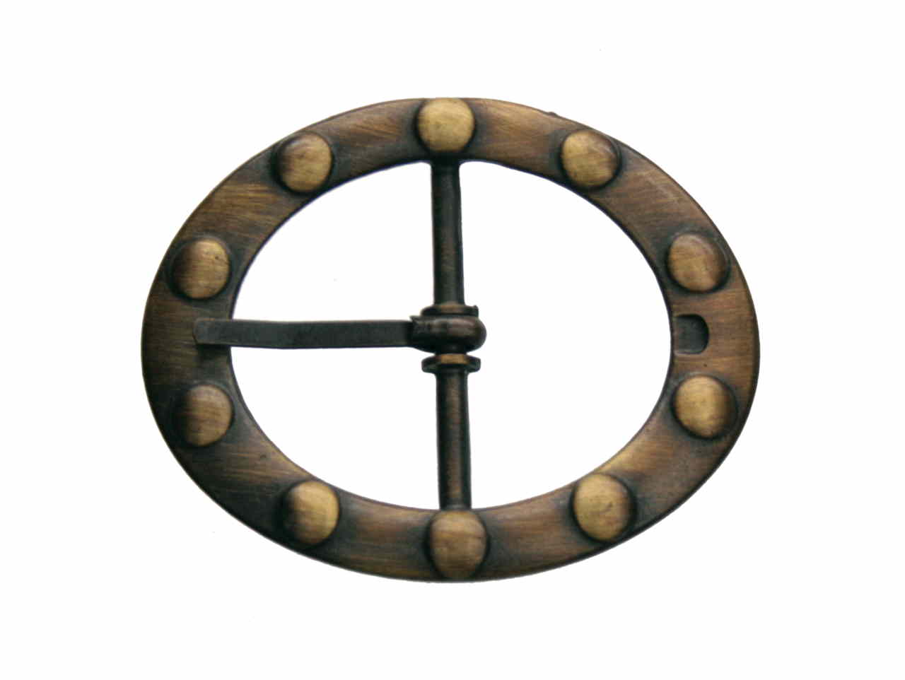 Schnalle mit Nietmuster, 30mm